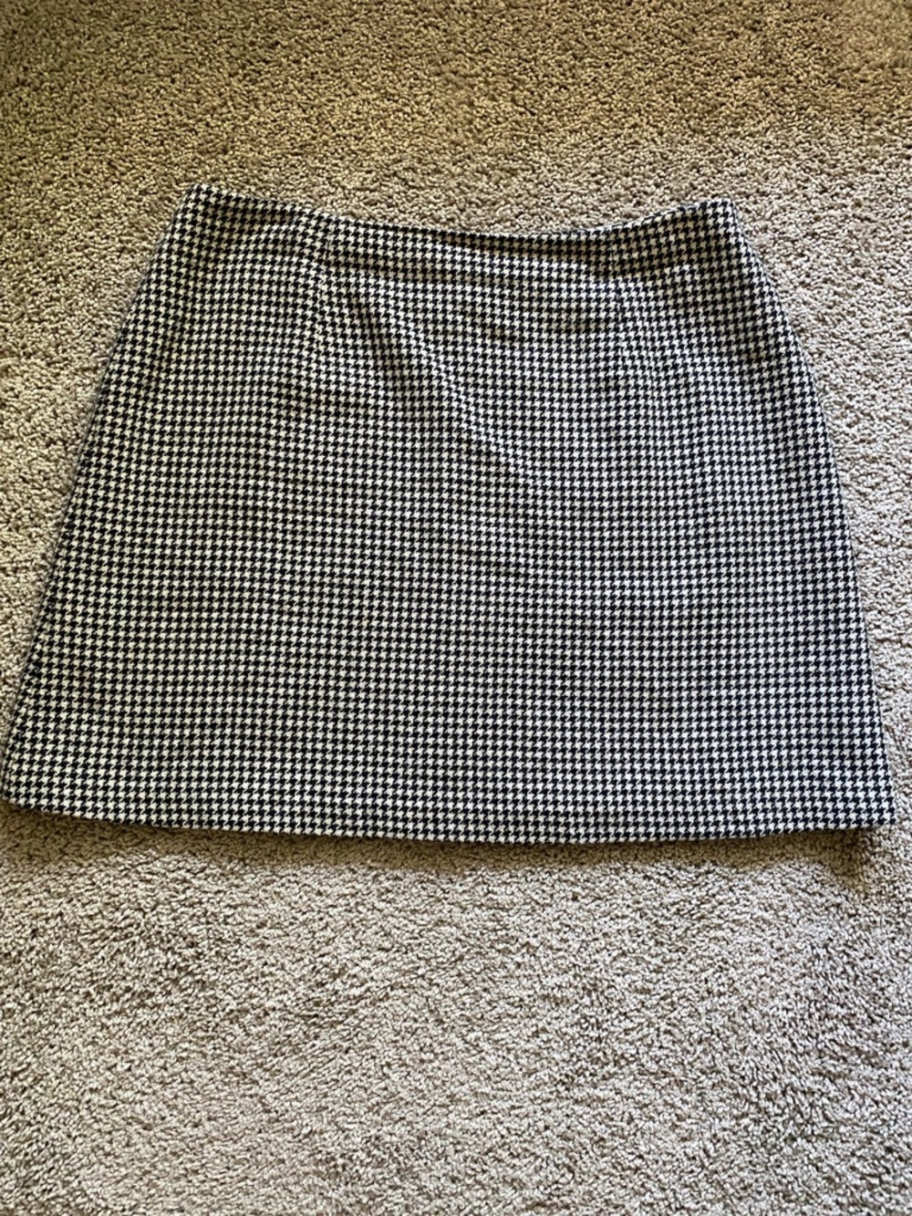 90’s Express Houndstooth Pencil Skirt - Black and White